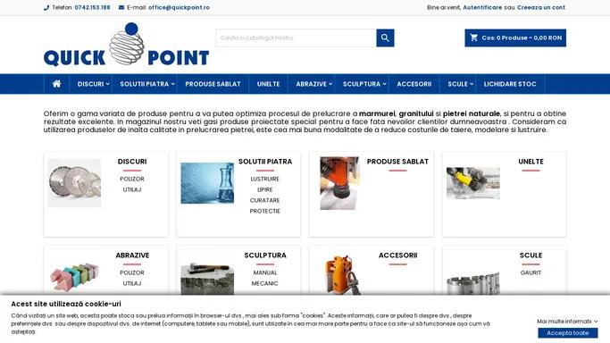 QuickPoint.ro - produse pentru prelucrare a marmurei, granitului si pietrei naturale
