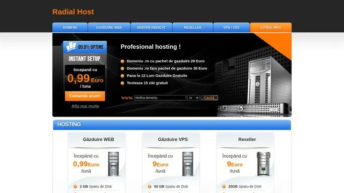 Radial-Host.ro | Gazduire WebHosting | VPS | Gazduire Reseller | Server Dedicat | WebHosting Romania