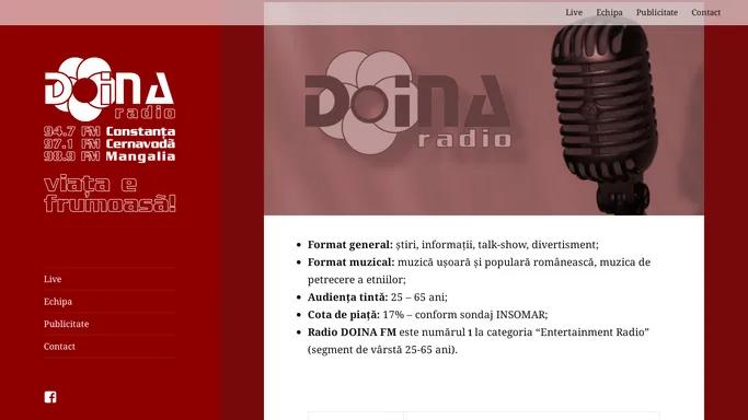 Radio Doina FM – Viata e frumoasa!
