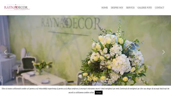 Rayna Decor Timisoara, evenimente nunta, aranjamente si decoratiuni flori