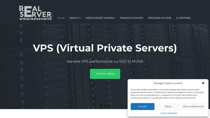 Servere Dedicate, Gazduire Web, Servere VPS, Domaii .Ro - RealServer.Ro
