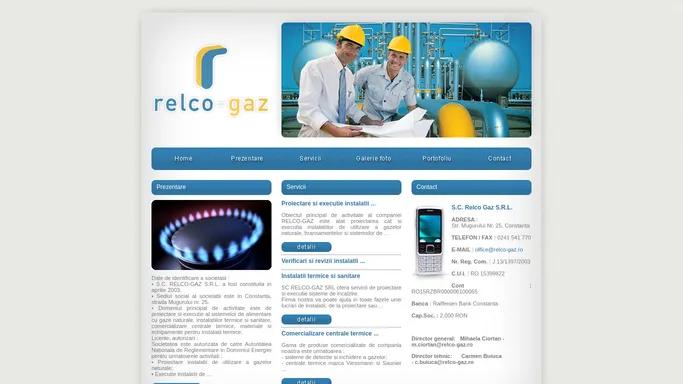 Relco Gaz - Home - Instalatii gaze naturale, termice, sanitare, proiectare, executie