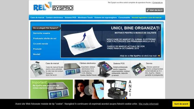 Rel SysPro - Case de marcat Constanta - Cantare electronice Importator