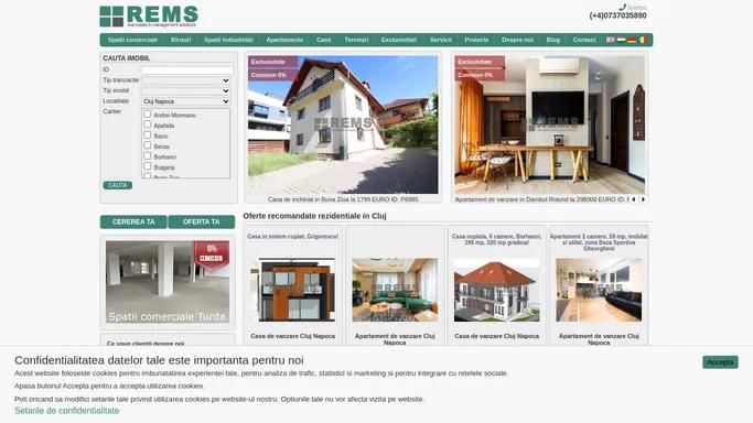 Spatii comerciale,industriale,birouri,apartamente,case Cluj | REMS Imobiliare
