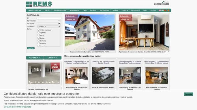 Spatii comerciale,industriale,birouri,apartamente,case Cluj | REMS Imobiliare