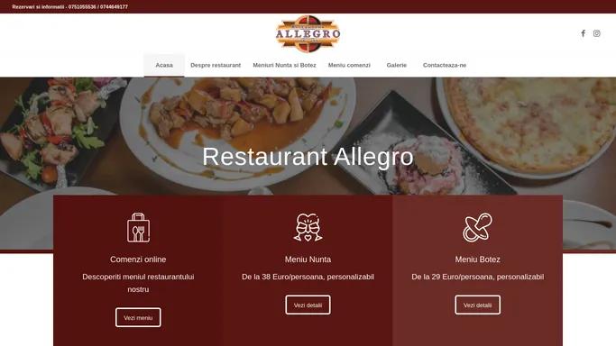 Restaurant Botez | Nunta si Cununie Civila - Allegro