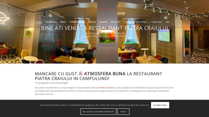 Restaurant Piatra Craiului – Contemporany cuisine!