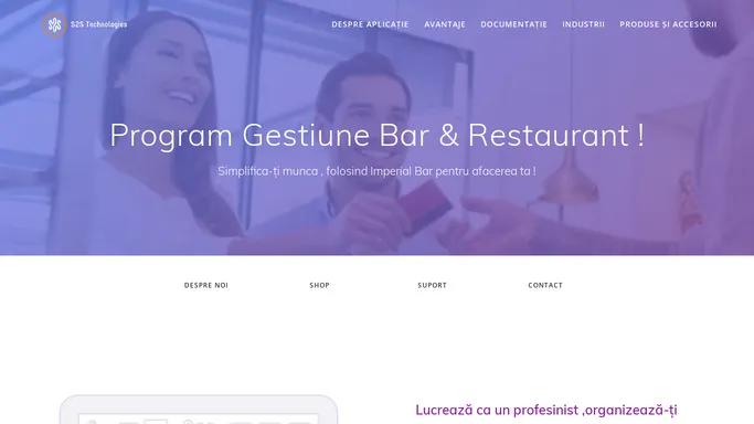 RestaurantSoftware.ro – Program Gestiune Bar & Restaurant