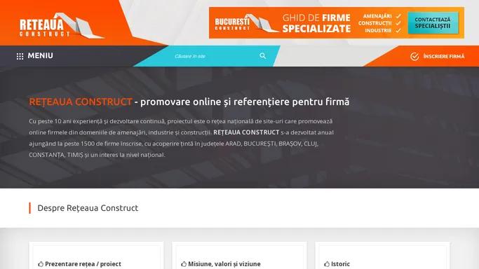 Promovare online si referentiere pentru firma | Reteaua Construct