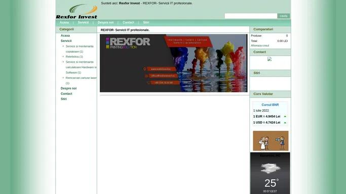 REXFOR- Servicii IT profesionale.