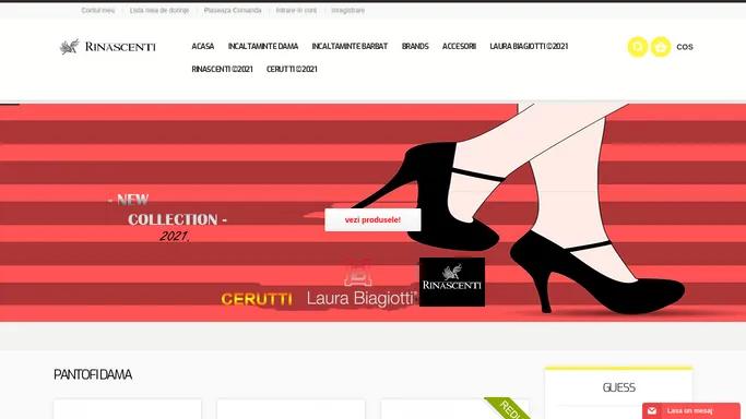 Magazin Online Pantofi | Rinascenti | Guess | Moschino | Calvin Klein