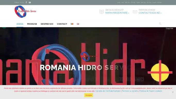 Romania Hidro Service - Garnituri si furtunuri hidraulice, cilindri hidraulici