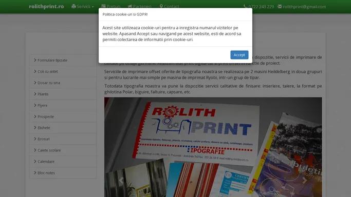 rolithprint.ro - Tipar digital, tipar offset sector 4 Bucuresti