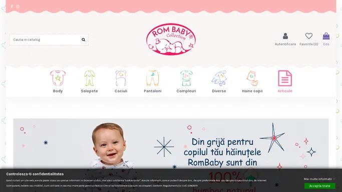 Rombaby - magazinul oficial producator haine bebelusi si copii