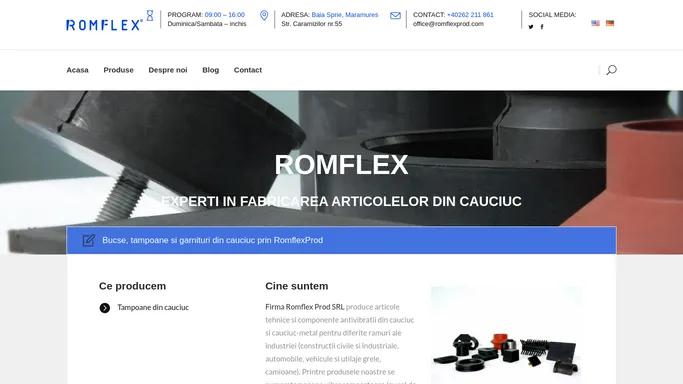 RomflexProd Romania - Articole din cauciuc si metal