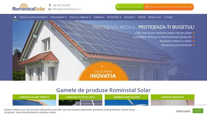 Prima pagina - Rominstal Solar