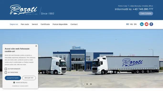Rozoti spedition - Firma de logistica si transport international
