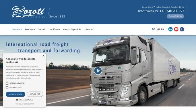 Rozoti spedition - Firma de logistica si transport international