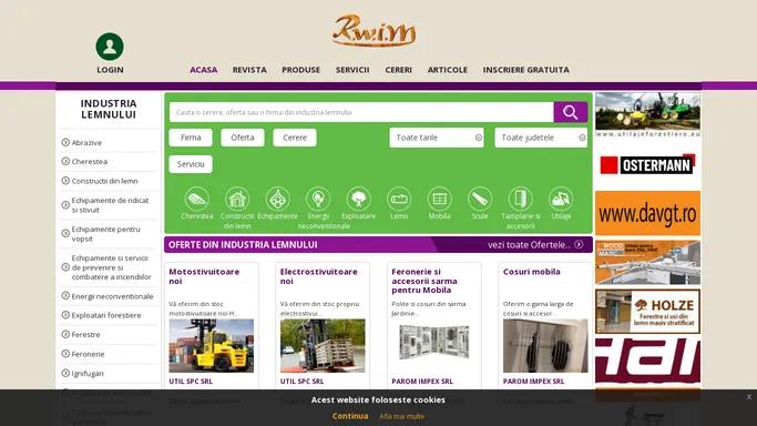 RWIM – catalog de firme si oferte din industria lemnului