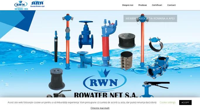 Rowater Net S.A. – Produse pentru retele de apa si canalizare