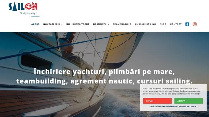 SailON | Inchiriere yachturi, agrement nautic, teambuilding, cursuri sailing