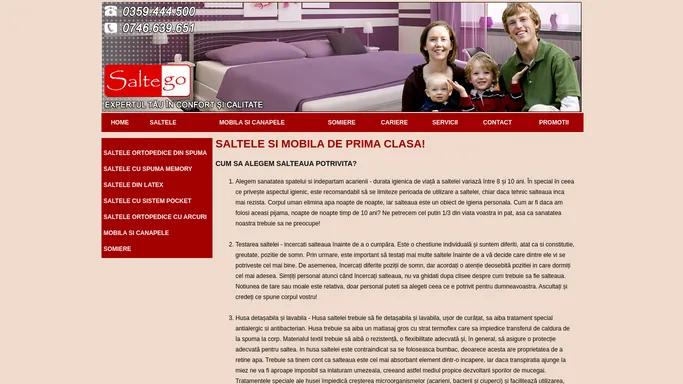 Saltele Oradea :: SALTELE SI MOBILA DE PRIMA CLASA! - www.saltego.ro