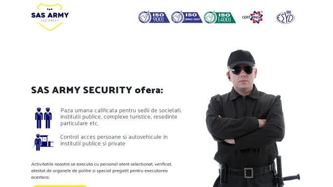 SAS ARMY SECURITY -Paza Si Protectie