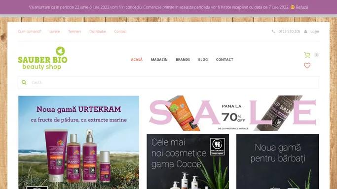 Magazin Cosmetice Bio, Organice, Naturale | Importator Urtekram, Najel, UAB | Sauber BIO
