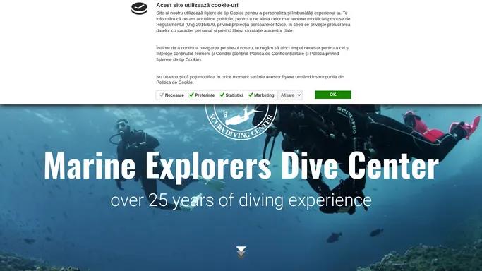 Marine Explorers Dive Center - Cursuri scafandri - Scufundari de agrement