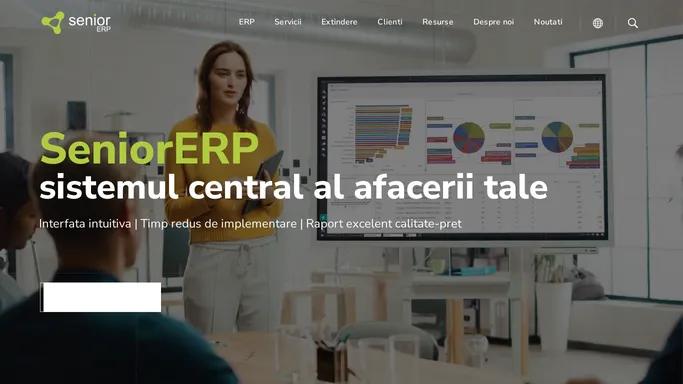 SeniorERP | Sistem Software ERP romanesc usor de folosit | ERP modern