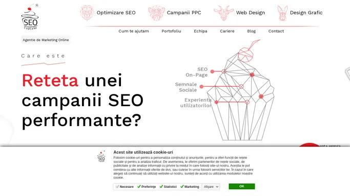 Agentie Marketing Online Bucuresti • Servicii Promovare Site • SEOCupcake.ro