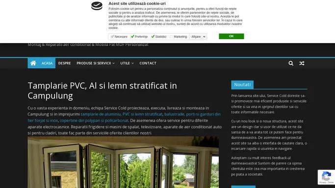 Tamplarie PVC & Aluminiu & Lemn stratificat & Geam Termopan in Campulung - Cold Service