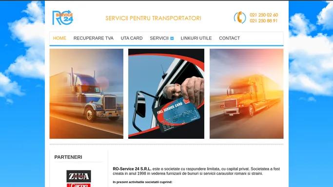 Service24 - recuperare TVA - card motorina - UTA card