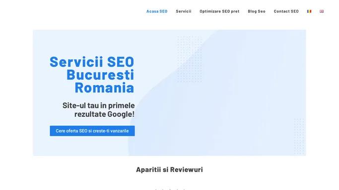 Agentie Servicii SEO Bucuresti Romania :Optimizare & Promovare Online