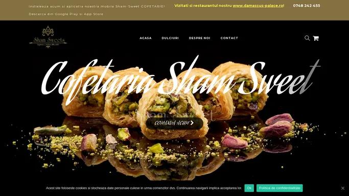 Sham Sweet - Cofetarie Orientala – Comanda dulciuri online!