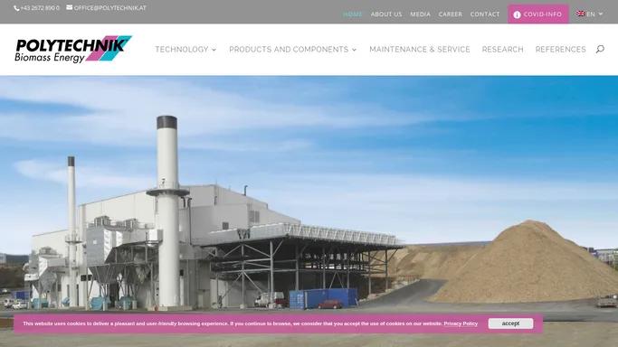 POLYTECHNIK energy from biomass made in Austria