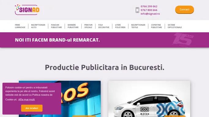 Productie publicitara in Bucuresti | SignAd