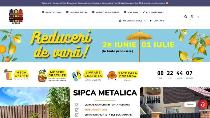 Primul Magazin Online de Sipca Metalica din Romania 🇷🇴 | www.sipca.ro