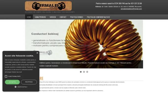 Sirmalex - conductori bobinaj si materiale electroizolante