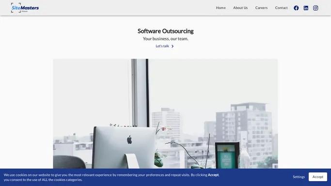 Software Development - Outsourcing | Site Masters House