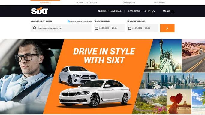 Sixt rent a car Romania | Inchirieri auto in Bucuresti si in toata tara