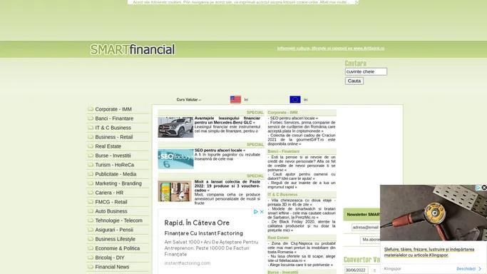 SMARTfinancial - ziar financiar exclusiv electronic