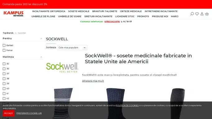 SockWell - Sosete medicinale pentru diabetici, sosete compresive