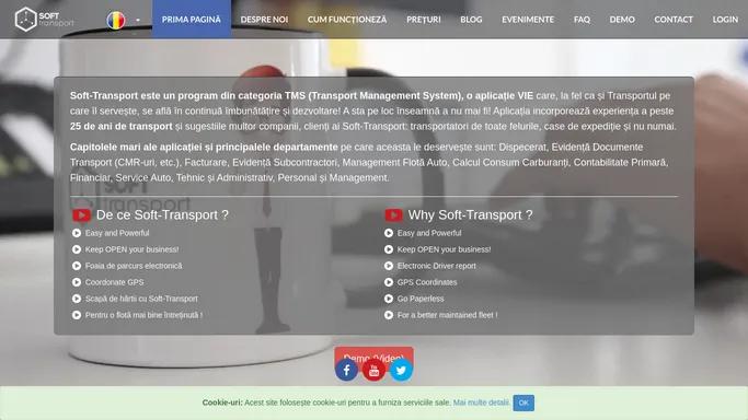 Soft Transport - Software pentru firme de transport si case de expeditie