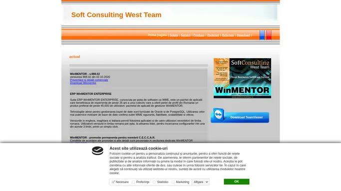 Soft Consulting West Team - Implementari ERP WinMENTOR si dezvoltare software
