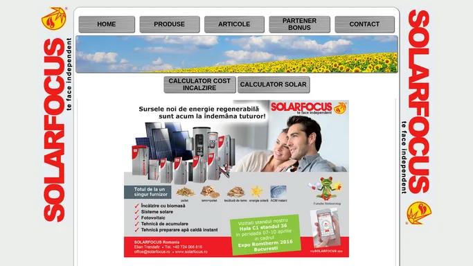 Solarfocus.ro | Pompe de caldura, panouri solare, boilere