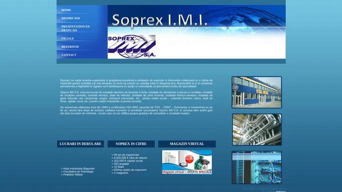 Soprex IMI - Societatea de proiectare si executie Instalatii-Montaj-Izolatii