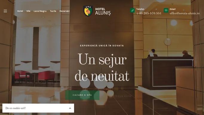 SITE OFICIAL - Hotel Alunis, Welness & SPA - rezervari online
