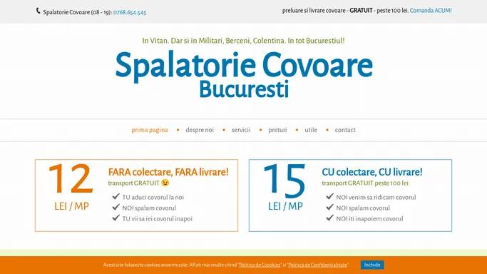 Spalatorie Covoare Bucuresti - curatat covoare ieftin 12 lei/mp