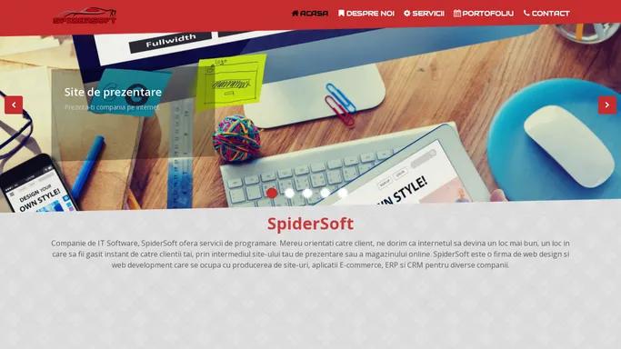 Creare site de prezentare, magazin online | SpiderSoft.ro